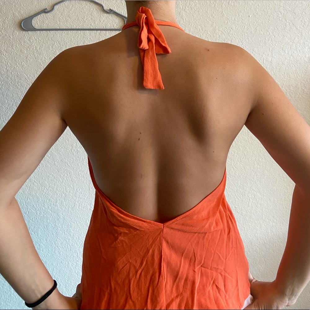 Orange tank top. From Farm Rio.